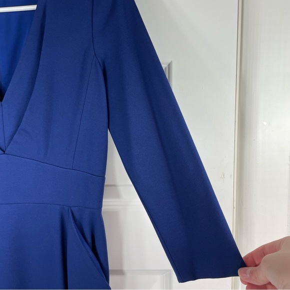Catherine Malandrino Blue V-Neck Dress Size 2 - Picture 10 of 15